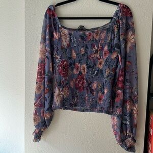 Anthropology floral top